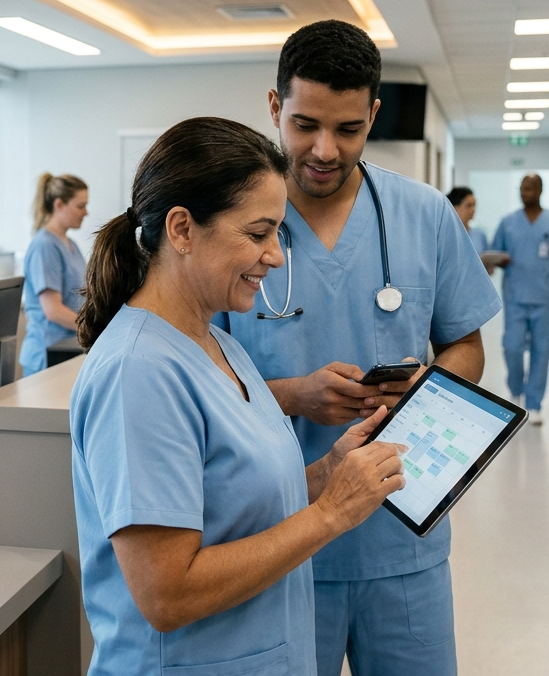 Organização eficiente de plantões hospitalares